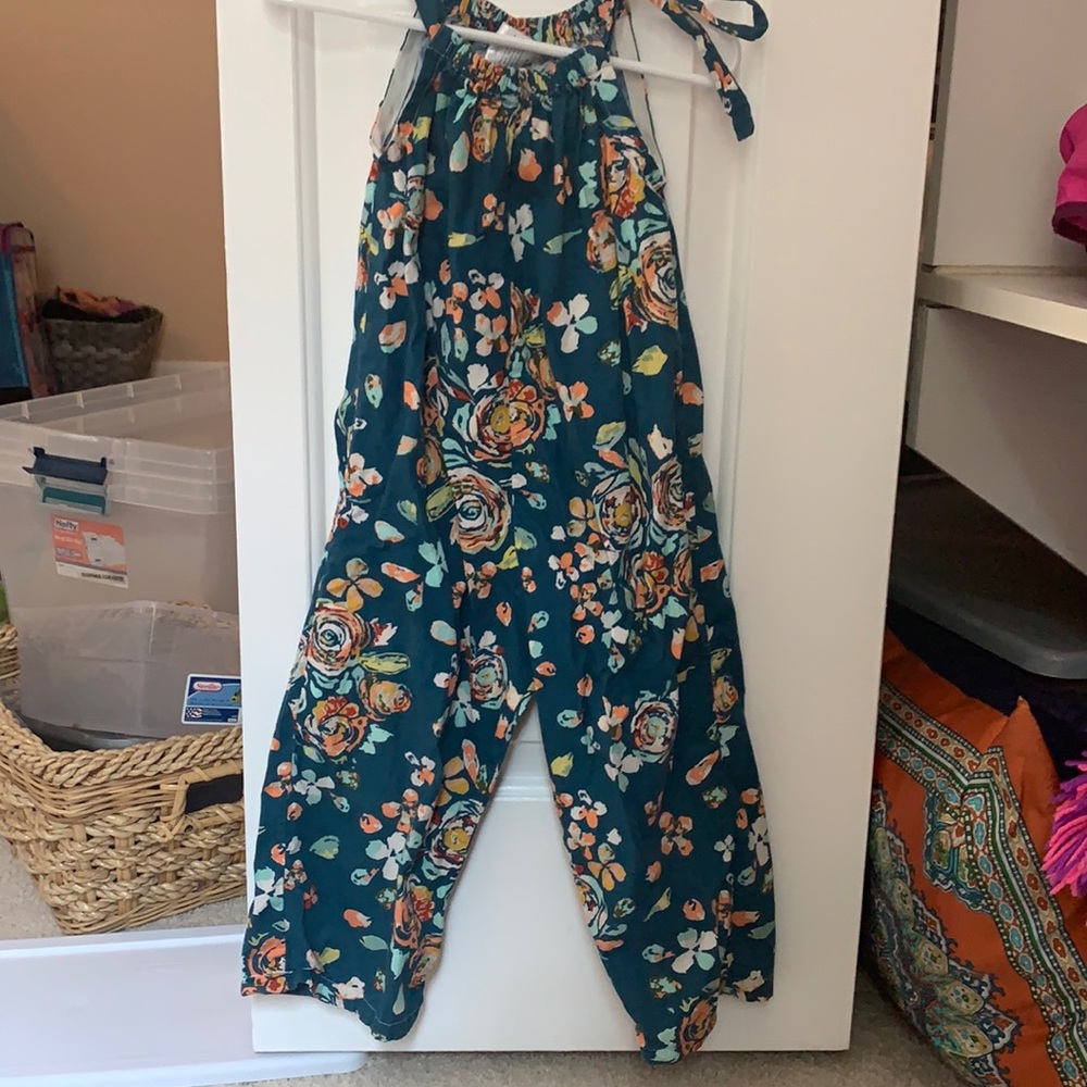 A spring/summer floral romper